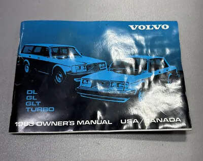 Volvo 240 1983 Owner’s Manual Book Owners Handbook Guide DL GL GLT Turbo TP2360 • $25