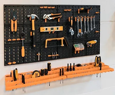 Garage Tool Rack/Organiser (Storalex) - Wall Mounted With 50 Hooks • £26.99