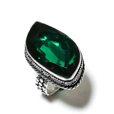 Chrome Diopside Gemstone Handmade 925 Sterling Silver Jewelry Ring Size 8 M507 • $9.99