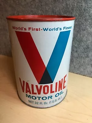 Vintage Collectible Valvoline HD Super HPO Motor Oil Can 1 Qt FULL Unopened #147 • £13.62