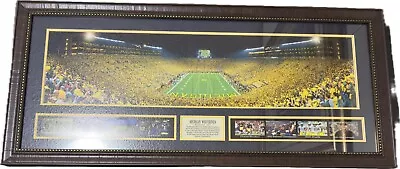 Michigan Wolverines Football The Big House Panoramic Poster  Well Framed 43”x19” • $150