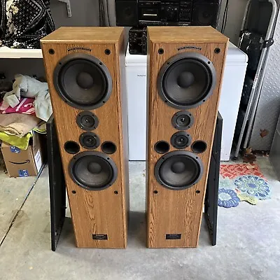 Pair Of PIONEER 4-WAY SPEAKERS CS-J825Q VINTAGE 90'S 150w Twin Woofer System • $320