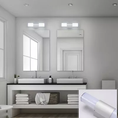 Modern Bathroom Vanity LED Light Acrylic Front Mirror Toilet Wall-Lamp Fixture • $28.68