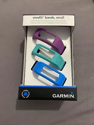 Vivofit Bands Small X 3 Garmin Genuine BNIB Blue Green Purple Acc603 • $22.75