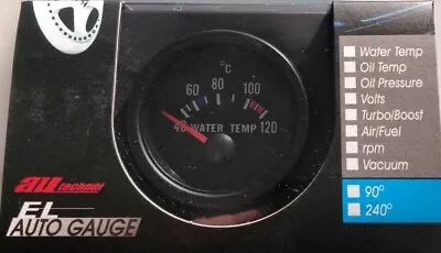 £28.21 • Buy Water Coolant Temperature Gauge Clock & Sender 12V Od 52Mm Wood Auto Mtr1003B12