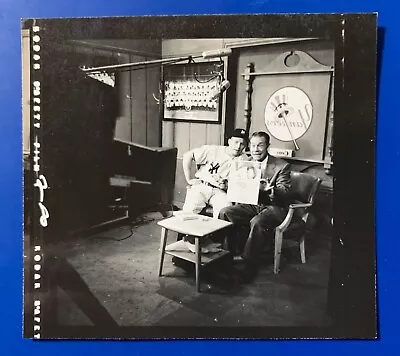 1953 Type 1 Photo Young Mickey Mantle On Ny Yankees Pre-game Show Contact Print • $65.60