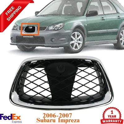 Front Grille Chrome Shell With Paintable Insert For 2006-2007 Subaru Impreza • $59.96