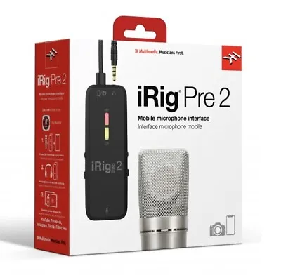 IK Multimedia IRig Pre 2 - Microphone Interface For Smartphones And Videocameras • $59.99