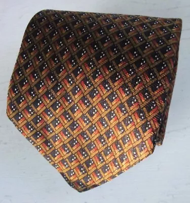 GUY LAROCHE PARIS FRANCE Mens Neck Tie Geometric Iridescent Vintage 1980's USA • $9.99