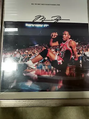 Michael Jordan Autographed Magizine Photo. • $350