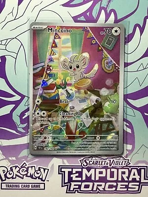 Pokemon Temporal Forces IR Minccino 182 Illustration Rare NM • $7.99