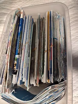 Lot Of Vintage Folding Travel Road Maps AAA California Hawaii + • $30.42