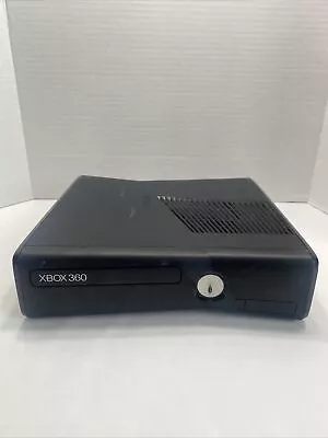 Microsoft Xbox 360 S Black Slim Console Gaming System Only No HDD 1439 Tested • $54.85