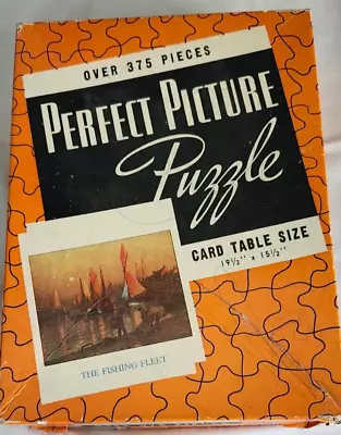 Vintage Perfect Picture Puzzle Fishing Fleet 375 Pieces • $12.99