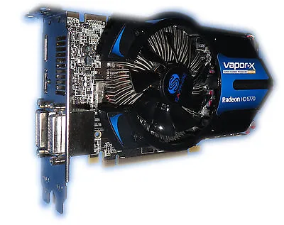 ATI Graphic Card Radeon HD 5770 Vapor-X 1GB Pcie For PC/Mac Pro 1.1/5.1 #70 • $117.15