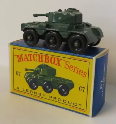 1960s Matchbox Regular Wheels #67 Saladin Armoured Car In Original Box Lesney En • $0.73