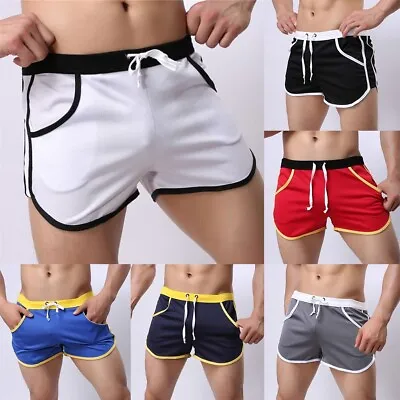 Men Sports Training Running Bodybuilding Workout Fitness Shorts Gym Hot Pants • £8.09