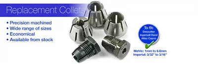 £15 • Buy Desoutter , Atlas Copco Type B Angle Drill Collets