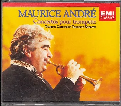 MAURICE ANDRE - 12 Trumpet Concertos - BACH / HANDEL / HAYDN / VIVALDI + - 2CDs • £13.14