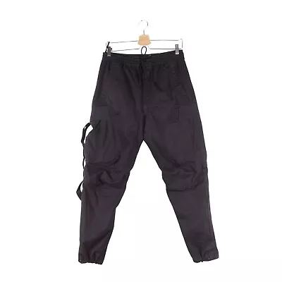 MAHARISHI Men's BLACK CARGO POCKETS PANTS Size S SMALL • $199