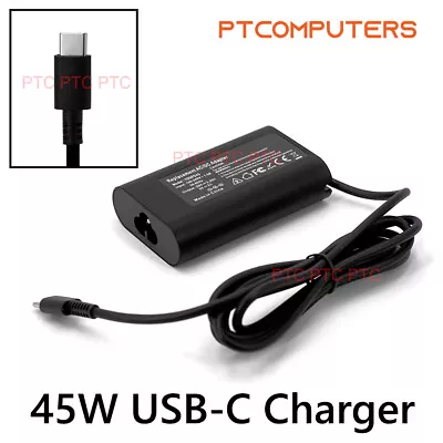 Dell USB-C Type C Laptop Charger 45W For XPS 13 7390 9360 9365 9370 9333 9380 • $34.06