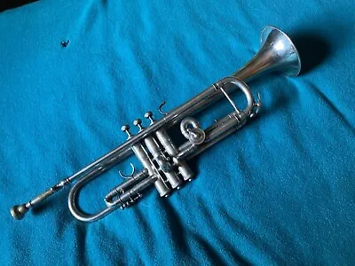 The Buescher 1927 True Tone B Flat/A  Nickel Silver Trumpet With Original Case! • $800