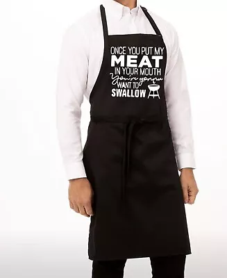 NEW Funny BBQ Apron Novelty Cooking Baking Gift For Men/Women Kitchen • £7