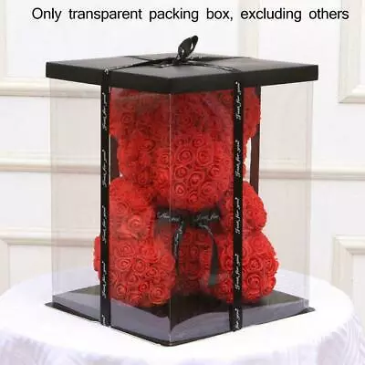 $11.50 • Buy Rose Bear Artificial Flowers Wedding Birthday Valentine Box(only Box) Gifts K9C4