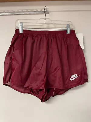 Vintage NIKE 3  Running Shorts Maroon Large • $40