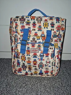 Cath Kidston Cath Kids All Over Robot Print Backpack Bag Adjustable Straps • £19.99