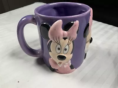 Disney Minnie Mouse Mug Coffee Tea Purple Pink Minnie's Many Faces 3D #SH • $7.99