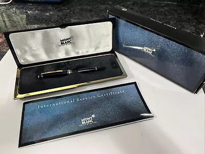 Montblanc Gold Finish Meisterstuck Classique Luxury Rollerball Pen 163 With Case • $50