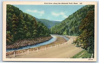 Postcard - Cold River Along The Mohawk Trail In Massachusetts MA • $5.75