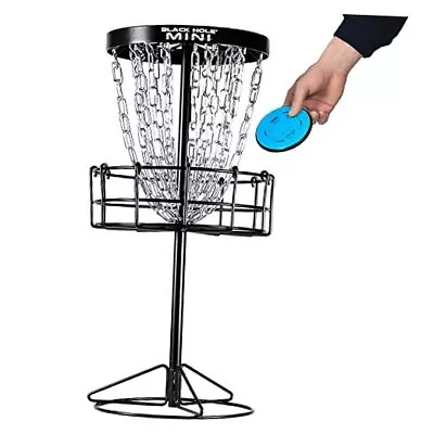  Black Hole Mini 24-Chain Disc Golf Basket Target  • $110.05