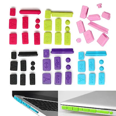 Cover Set 9pcs Protector Silicone Anti Dust Plug Ports For MacBook Pro Accessory • $1.35