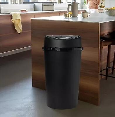 £17.99 • Buy 60l All Black Touch Top Bin / Dustbin / Rubbish Bin / Kitchen / Home / Plastic