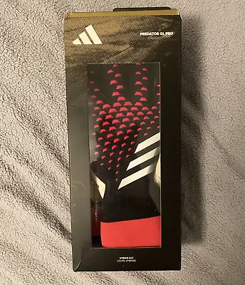 Mens Adidas Predator GL Pro Goalkeeper Gloves Size 12 Black Pink BNIB RRP £110 • £54