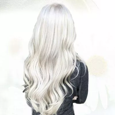 White Lace Wig White Wavy Wig Party Wigs White Lace Front Wig • $18.97