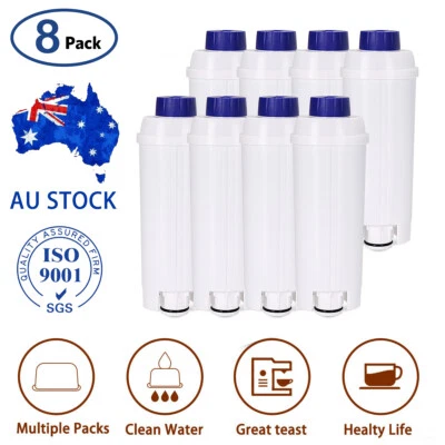 $65.54 • Buy Fit Delonghi DLSC002 Water Filter Coffee Machiner ECAM 22.110.SB DLS C002 8PCK