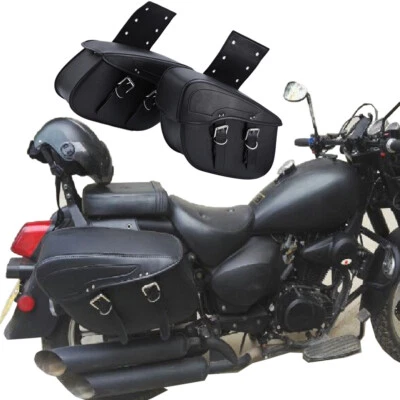 $129.99 • Buy Luggage Side Saddle Bags For Yamaha V Star 1300 1100 950 650 XVS Custom Classic