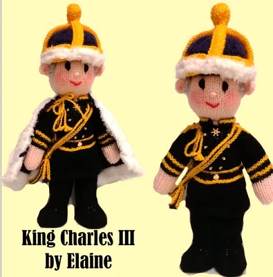 £6 • Buy King Charles III  KNITTING PATTERN