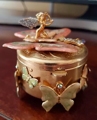 Gorgeous Kirks Folly Jewelry Box Enchanted Butterfly Fairy Discontinued • $60