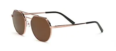 Serengeti Shelby Polarized Round Sunglasses Shiny Light Rose Gold Medium • $260