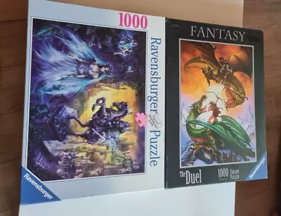2x Fantasy Goth 1000 Piece Jigsaws Both Complete • £9.95