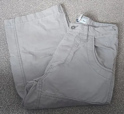 Fat Face Men's Horizon 3/4 Grey Combat Trousers Shorts Pockets Button Up Size 28 • £6.50