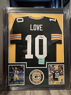 Jordan Love Framed Signed Jersey • $800