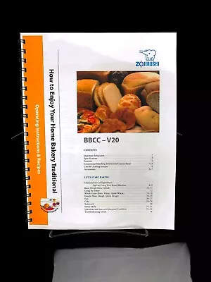 Zojirushi BBCC-V20 Bread Machine Manual Owners Instruction User Guide COLORCOPY • $27.34