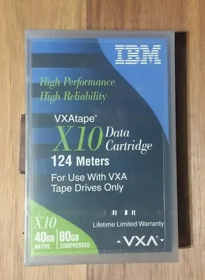 Genuine IBM VXA Tape X10 Data Cartridge 40GB/80GB 124 Meters 24R2136 • $30