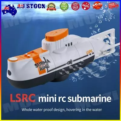 # RC Submarine Ship Model 6CH Remote Control Diving Boat Electric Toy (White) • $32.79