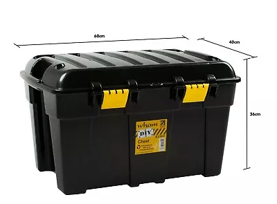 £20.99 • Buy WHAM Heavy Duty Storage Trunk Chest Container Tool Box Removable Lid 48L - UK
